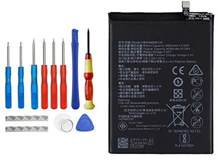 Vvsialeek HB406689ECW - Batteria per cellulare compatibile con Huawei Y7 2017 Nova lite Plus Y9 2019 Huawei Enjoy 7 Plus TRT-AL00 TRT-AL00A con toolkit 3900 mAh