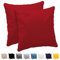 Dreamzie Kissenbezug 65 x 65 cm (Set mit 2) - 100% Jersey Baumwolle 150 g/qm Kissenbezüge -Rot - Für Kissen 65 x 65 cm - Kissenhülle - Kissenbezug - Resistent und Hypoallergen