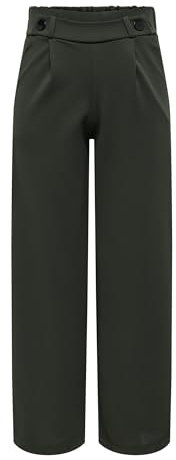 JdY Damen Jdygeggo New Long Pant Jrs Noos Hose, Peat/Detail:black Buttons, M / 32L EU