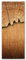 banjado® Wandgarderobe aus Echtglas/Design Garderobe 50 x 125 cm groß/Flurgarderobe mit 7 Haken/Beschreibbares Garderobenpaneel Motiv Holz