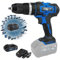 Trapano Avvitatore A Percussione - Linea Professionale a Batteria ONE4ALL - A Batteria 2 Velocità Massima 1500 rpm, Mandrino Autoserrante in metallo 2-13mm 1 Batterie 2.0 Ah - ENG PRO