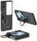 COQUE Étui pour Oppo Find N2 Flip, de téléphone Tout Compris avec Support vidéo à Anneau, de téléphone Pliable pour Oppo Find N2 Flip-Le Noir