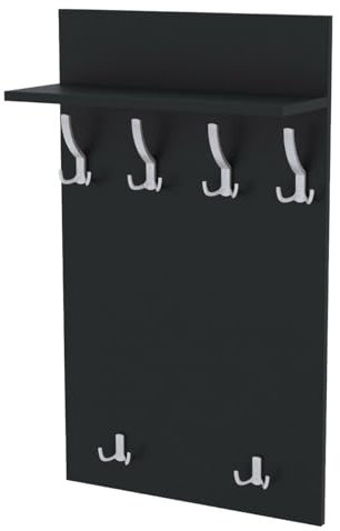 AKKE Garderobenpaneel Wandgarderobe Mit Ablage Wandpaneel Garderobe PVC Maxi Locarno 120cm x 60 cm