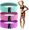 MARIOOTA Lange Stoff Fitnessbänder 3 Verschiedene Widerstandsbänder Set Tragebeutel mit Griffen & Türanker, Resistance Bands für Männer/Frauen (BLAU - ROSA - LILA, Resistance Hip Bands)