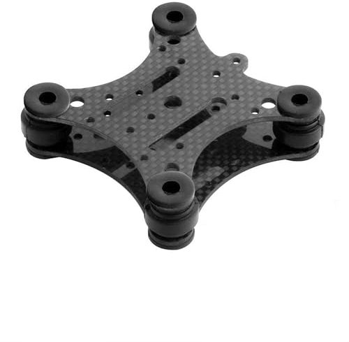 ICOBES Carbon Fiber Anti-vibration Damping Plate Mount,for DJI For Phantom 1 2 RC Quadcopter Gimbal Mount for Gopro For Hero 2 3 Action Camera