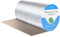 Flintronic-Butylband, 20 cm x 5 m Wasserdichtes Klebeband, Butylkautschuk Aluminiumfolie Tape, Dichtungsband Selbstklebend für Dachleckage, Oberflächenriss, Fensterbankspalt, Rohrbruch