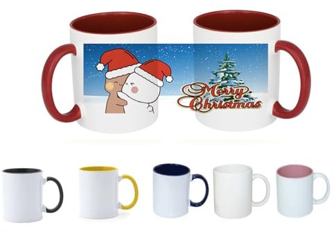 Bubu dudu Weihnachtstasse, limited edition. FotoTasse mit eigenem Bild, Namen und Spruch Individuelles Geschenk, weihnachtstasse (Schwarz)