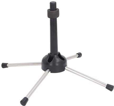 Stabile Supporto per Clarinetto a 4 Gambe, Pieghevole e Portatile, Supporto Antiscivolo per Oboe, Flauto, Strumento a Fiato