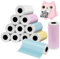 Ainiv Lot de 12 Rouleaux de Papier Thermique d'impression Instantanées pour Appareil Photo Enfant, 5,7 cm x 5 m par Rouleau-Multicolore