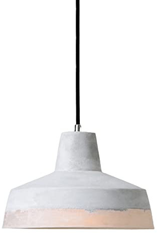 DONHEK Lampe à Suspension Industrielle en Ciment, épissage en résine, Suspension en béton, Finition Grise, Abat-Jour en Ciment Rural, Lustre Suspendu pour luminaire de Bar de Restaurant Star of Light