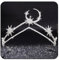 Zoestar Hochzeit Tiara Kronen Silber Strass Krone Stirnband mit Kamm Prinzessin Stern Mond Braut Kopfbedeckung für Frauen Abschlussball partys