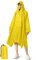 NUUR Regenponcho Herren Damen Unisex Regencape Regenmantel Regenjacke Wasserdicht Hiking Cycling Outdoor 3in1 Mehrzweck Wiederverwendbar Rain Poncho mit Kapuze Gelb