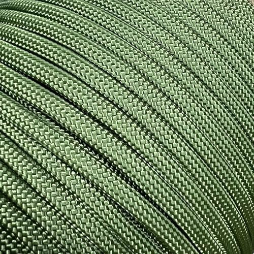 Abio Paracord 550 4mm 10m Nylon Seil Schnur Nylonschnur für Armbänder Abspannseile Camping Rope Wäscheleine Maurerschnur Zeltschnur für Army Ternnetz Survival Kit Ausrüstung Moss #331 4mm 10m
