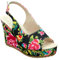 Sandali da donna con zeppa, sandali con tacco alto, sandali con zeppa, sandali estivi da donna, sandali con zeppa, sandali estivi, taglie 37-43, Nero , 39 EU