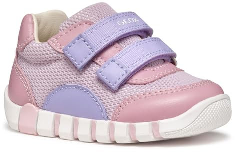 Geox Boy's B IUPIDOO Girl A Sneaker, Rose/Lilac, 6 UK Child