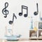 astylishome Wandsticker Kinderzimmer Jungen Wandtattoo Musik Wohnzimmer Jugendzimmer Musikraum Wand Deko Tapete Selbstklebend Wandaufkleber 30x60cm Schwarz 0914
