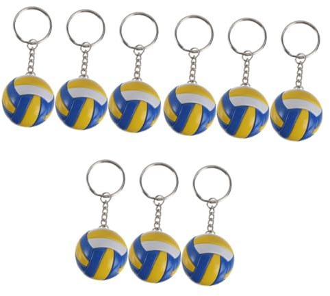 VALICLUD 9stücke Volleyball Schlüsselanhänger Teiliges Sport Schlüsselbund Für Taschen Und Rucksäcke Langlebig Und Farbenfroh Für Volleyball-fans