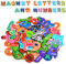 AUAUY Magnetische Buchstaben und Zahlen, Lernspiele, Kühlschrankmagnete für Kinder - Buchstaben- und Zahlenmagnete für Kinder - ABC- und Rechtschreiblernressourcen