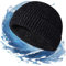 Weflexus, Flex Beanie 2.0- Unisex, Weflexus Reflektierende Mütze, Benius Weflexus Beanies Strickmütze bleiben warm(Black)