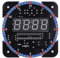 Clock Suite DIY Digital LED Elektronische Temperaturuhr Kit, Multifunktions-Lichtsteuerung Rotationsuhr, Lichtsteuerung Uhr Kit Multifunktionsuhr Suite Einplatinencomputer