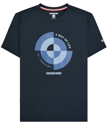 Lambretta Mens Target Quadrant Tee Big & Tall T-Shirt Short Sleeve Graphic Top