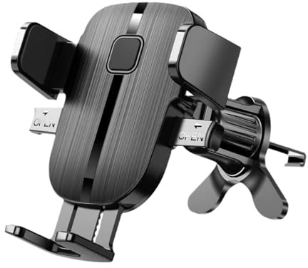 JNNJ Porta Cellulare Auto, Supporto Cellulare Auto, Supporto Telefono Autos Bocchette Aria Porta Telefono, Supporto Smartphone Auto 360° Rotazione Regolabile Clip Portacellulare(Texture Verticale)