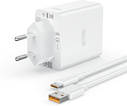 Oppo 80W Schnellladegerät mit 2m USB C Kabel für Oppo Reno 11 Pro 10 Pro Find X5 Pro X5 Lite, SUPERVOOC Ladegerät für Oppo Reno 8 Pro 7 A98 A78 A58 A38 OnePlus 12 A38 OnePlus 12 11