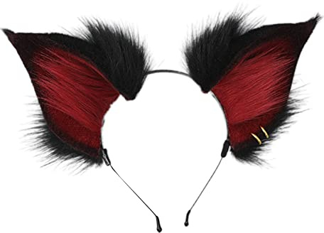 PLCPDM Fuchs Ohr Stirnband Fuchsschwanz Fuchs Anime Tail Fuchs Ohr Kopfbedeckung Kostüm Anime Cosplay Party Requisite Für Halloween Weihnachten