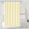 LUKDUNG 180x180 Badevorhang, Duschvorhang Anti-schimmel in Badezimmer, Vorhang für Badewanne Dusche aus Stoff Wasserdicht Waschbar, Waschbar PEVA Shower Curtain mit 12 Duschvorhangringe Hellgelb