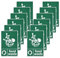 Emwel Eco-Friendly Food Waste Sticker Labels - 12PCS Compost Bin Decals, Kitchen Fridge Reminders to Reduce Waste, Waterproof & Reusable for Trash Cans, Restaurants, Offices