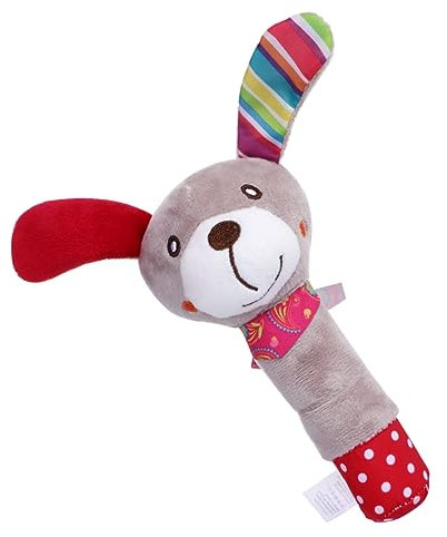 Toddmomy 1stück Kuschelweiches Babyspielzeug Aus Niedlicher Hund Mit Geräuschen Greifspielzeug Für Kleinkinder Fördert Die Sensorische Wahrnehmung Greifen Für Jungen Und Mädchen