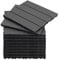 CCLIFE WPC Terrassendielen, Balkon Boden, Terrassenfliesen, Klickfliesen Terrasse, 30x30 cm, Wasserdicht Rutschfest, Geeignet für Balkon und Garten,Hellgrau,CushHom