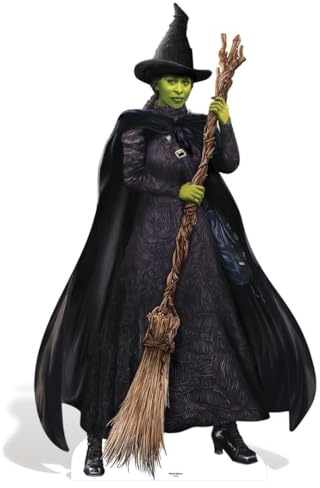 Star Cutouts SC4629 Elphaba Cynthia Erivo Wicked Green Witch Lifesize Cardboard Cutout 2-Pack – Wicked Musical Party Decoration & Event Display