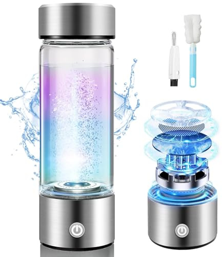 XSWCCJJ 2025 8.0 Wasserstoff Wasserflasche【3000 PPB Durch SPE/PEM Technologie】【8 Stunden Nano Bubble Polymerisation - H₂ Persistence】 100% Leak-proof Hydrogen Water Bottle