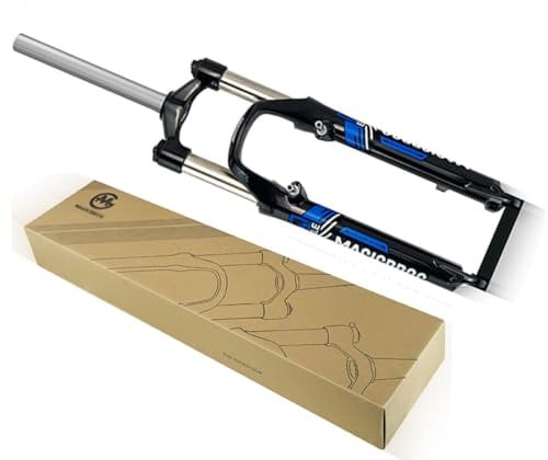 LYDSB Mountainbike-Federgabel 26 Zoll 100 mm Federweg Gerades Rohr Vorderradgabel Schnellspanner 9 * 100 mm Scheibe V-Bremse Fahrradgabel Manuelle Verriegelung