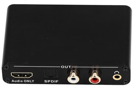 Alomejor High Definition Multimedia Interface Converter 192KHz for TV EARC ARC, Analog Stereo Extractor for Amplifier, Channel Output 5.1/7.1