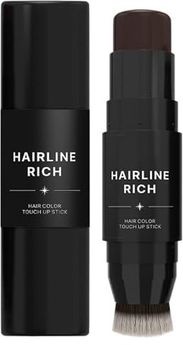 Raíz - Colorante temporal para el cabello, color duradero para mujer, color marrón oscuro, tinte para barba temporal, corrector de raíz para unisex, resistente al viento y al sudor