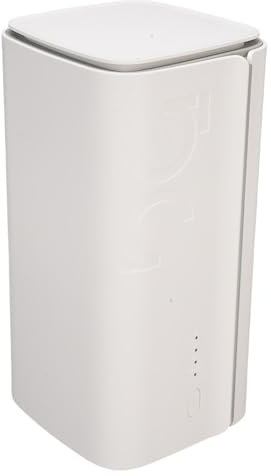 Goshyda Router CPE 5G con Slot per Schede SIM, NSA SA WiFi 6 2,4 GHz Modem a Doppia Banda da 5,8 GHz per il Router Internet Interno, Wireless, Supporto (Spina europea)