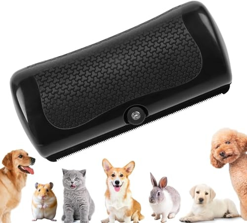 Hundebürste, Fellwunder bürste hund, Hundebürste Kurzhaar, Professioneller Entfilzungskamm für Hunde, Katzen, Pferde & Kaninchen,Rutschfeste Bürste mit Edelstahlzähnen & ergonomischem Griff