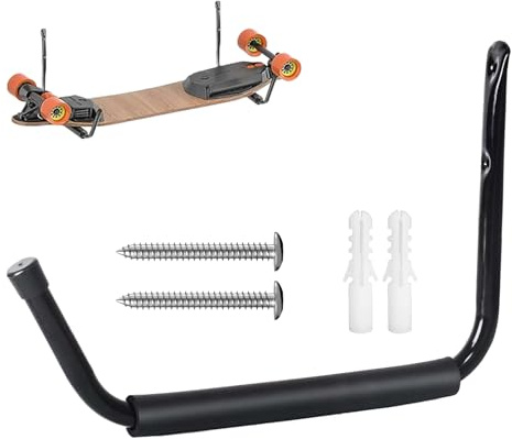 Lagerregal – 14,96-Zoll-Aufhänger | Aufbewahrung aus Stahl – rutschfester, an der Wand montierter Organizer mit robuster Halterung für Leitern, Kajaks, Fahrräder, Surfbretter, ideal für Garage, Wohnun