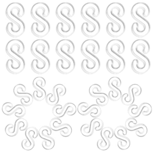 JOYOFREELY 500 Conectores de Banda Elástica para Pulseras, Ganchos de Plástico Blanco Ligeros, Accesorios para Hacer Pulseras Diy, Kit para Desarrollar Habilidad de Combinación de Colores