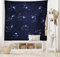 ABAKUHAUS Konstellation Wandteppich und Tagesdecke Horoskop-Diagrammaus Weiches Mikrofaser Stoff 230 x 140 cm Farben verblassen Nicht, DunkelBlau-weiß