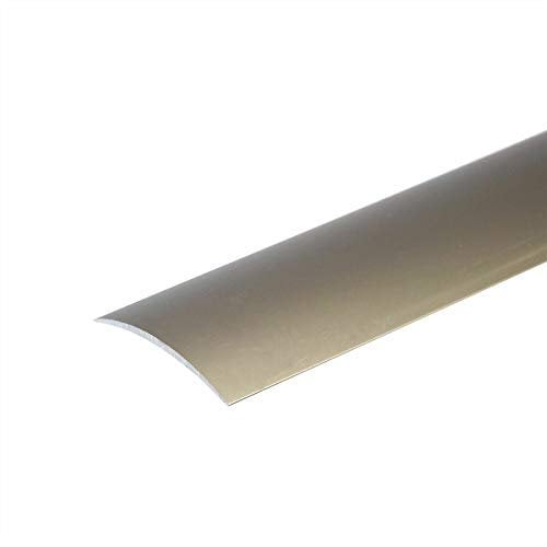 Self Adhesive Aluminium Threshold Strip 40mm x 0.93M (3.05FT) Door Floor Trim Transition Bar TMW Profiles (Champagne)