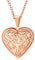 U7 Lockets Heart Necklace Pendant Rose Gold Tree of Life Jewellery