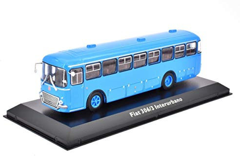 IXO/ALTAYA/ATLAS FIAT 306/3 Interurbano Bus Fertigmodell aus Die-Cast Metall in Vitrine 1:72