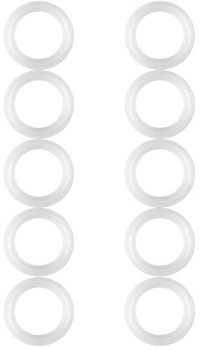 10 PCS Silicone Joint d'Étanchéité Rondelle Anneau Ensemble, 1.5 Tri-Clamp Joint Joint Torique Rondelle D'étanchéité Sanitaire Pince Ferrule Raccords pour OD 50.5mm Sanitaire Tuyau Soudure Ferrule