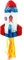 Trendario Pinata Rakete, Ideal zum Befüllen mit Süßigkeiten und Geschenken - Piñata für Kindergeburtstag Spiel, Geschenkidee, Party, Hochzeit