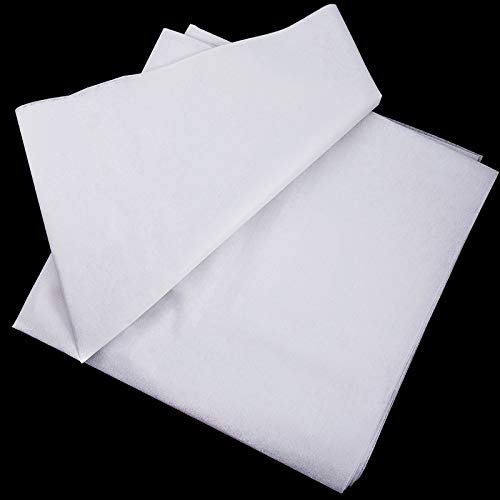 Tela de Entretela Fusible de Plancha Ligera No Tejida para Manualidades de Costura (Blanco, 90 cm de Ancho x 3 Metros)