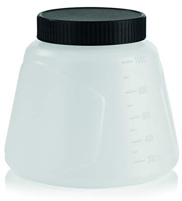 EASYmaxx Récipient de peinture pour pistolet à peinture sans fil (B07NQGLJK6), avec couvercle, parfait pour ranger la peinture, facile à nettoyer, peut également être utilisé comme verre doseur,