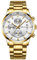 CRRJU Herren Uhr wasserdichte Chronographen Armbanduhr Männer Edelstahlarmband Business Analog Quarzuhr mit Kalender